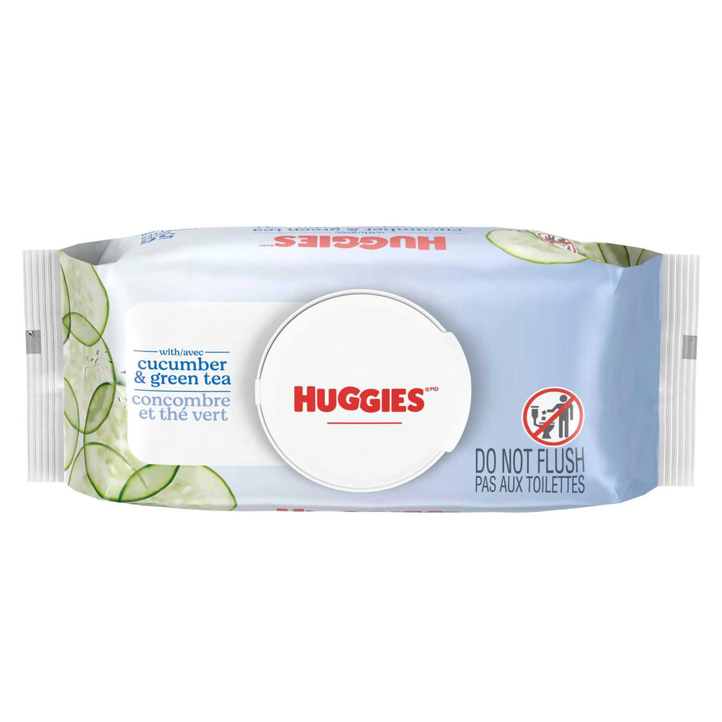 Scented Wipes with Cucumber & Green Tea, 1 Flip-Top Packs (56 Total Wipes)