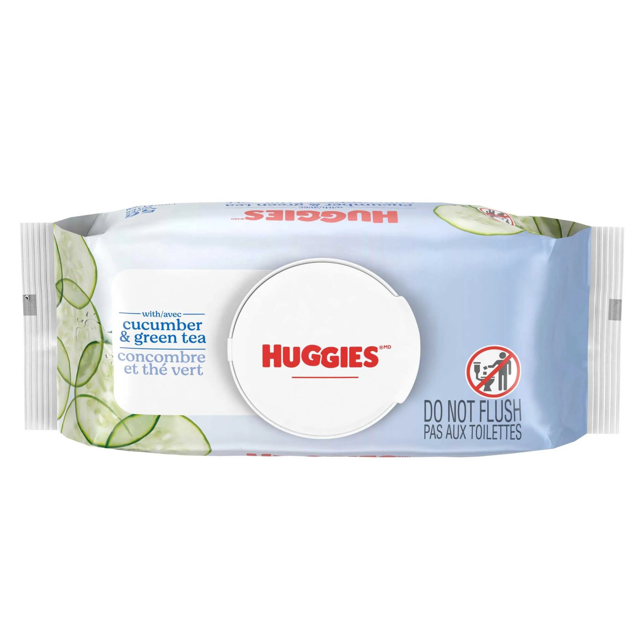 Scented Wipes with Cucumber & Green Tea, 1 Flip-Top Packs (56 Total Wipes)