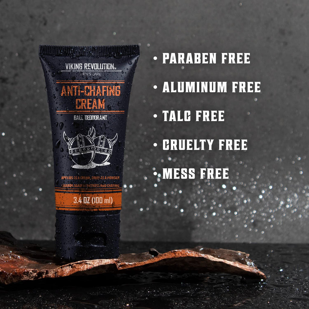 Balls Deodorant with Aloe Vera and Purslane - Groin and Crotch Anti-Chafing Cream for Men - Quick Drying, Talc-Free Ball Cream 3.4Oz