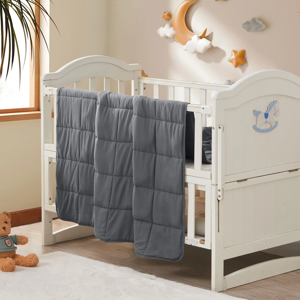 Kids Weighted Blanket 5Lbs, 36.2"X48.2" Toddler Weighted Blanket for Sleep & Calming, Breathable Heavy Blanket for Children, Gray