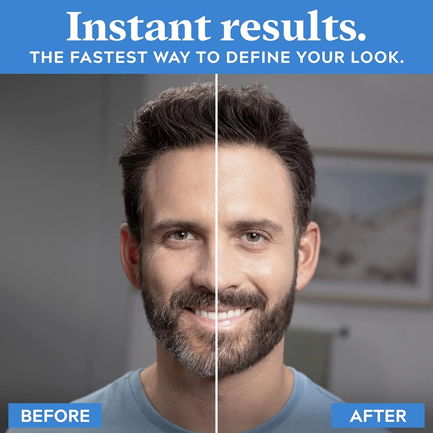 1-Day Beard & Brow Color, Temporary Dye for Beard and Eyebrows, up to 30 Applications, Black