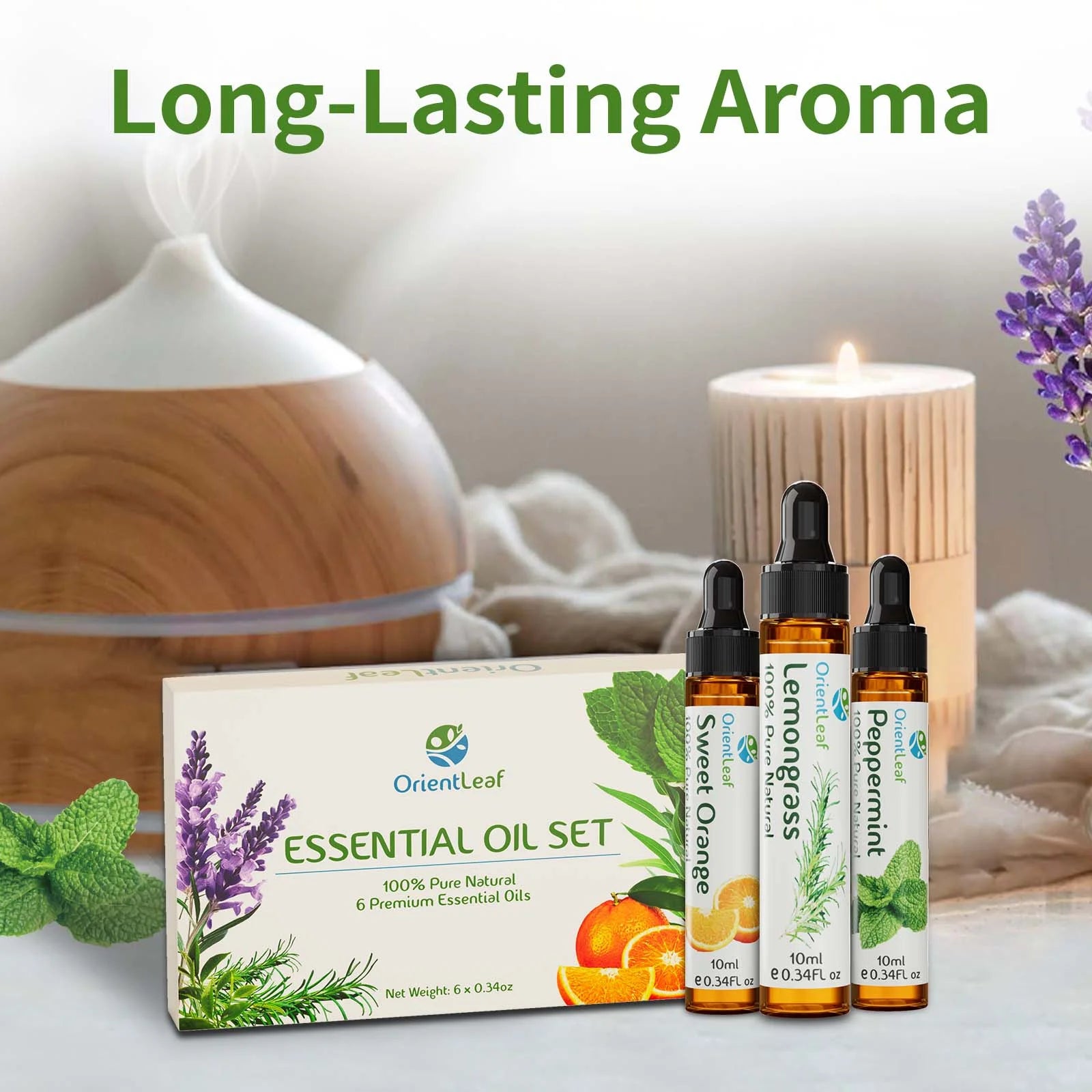 Essential Oil Set, 100% Pure Natural Aromatherapy Essential Oils Set for Diffusers, Massage, Aromatherapy, Skin & Hair Care, Mother'S Day Gifts for Women
