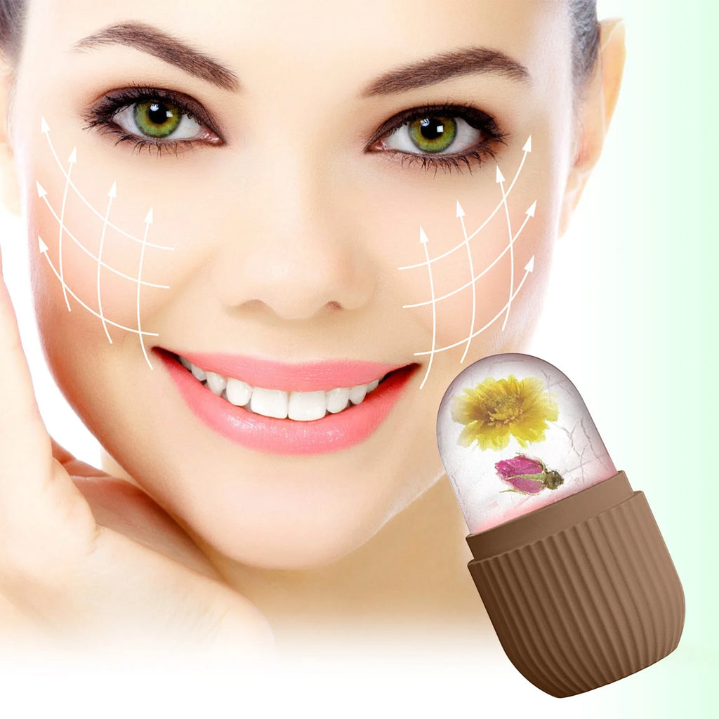 Ice Roller for Face and Eye Facial Ice Roller for Skin Facial Ice to Fine Lines Bright Skin Enhance Natural