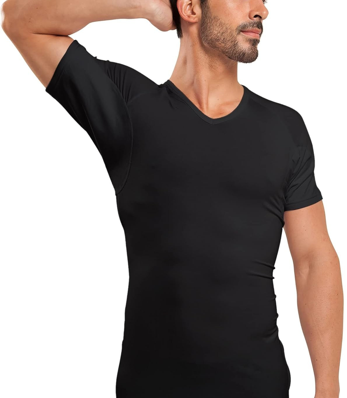 Sweat Defense Undershirt | V Neck| Underarm Sweat Proof Lenzing Modal