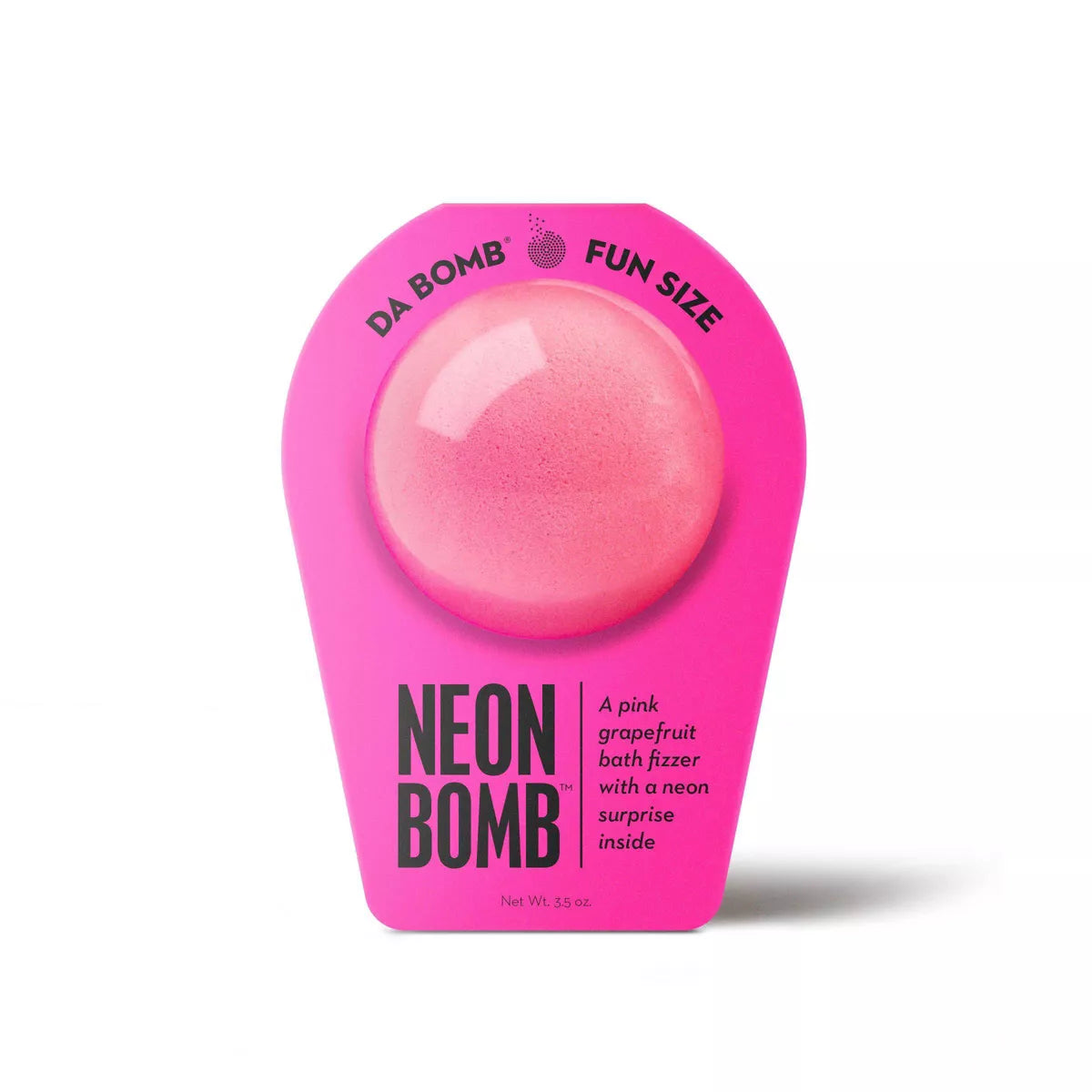 Da Bomb Bath Fizzers Neon Pink Grapefruit Bath Bomb - 3.5Oz