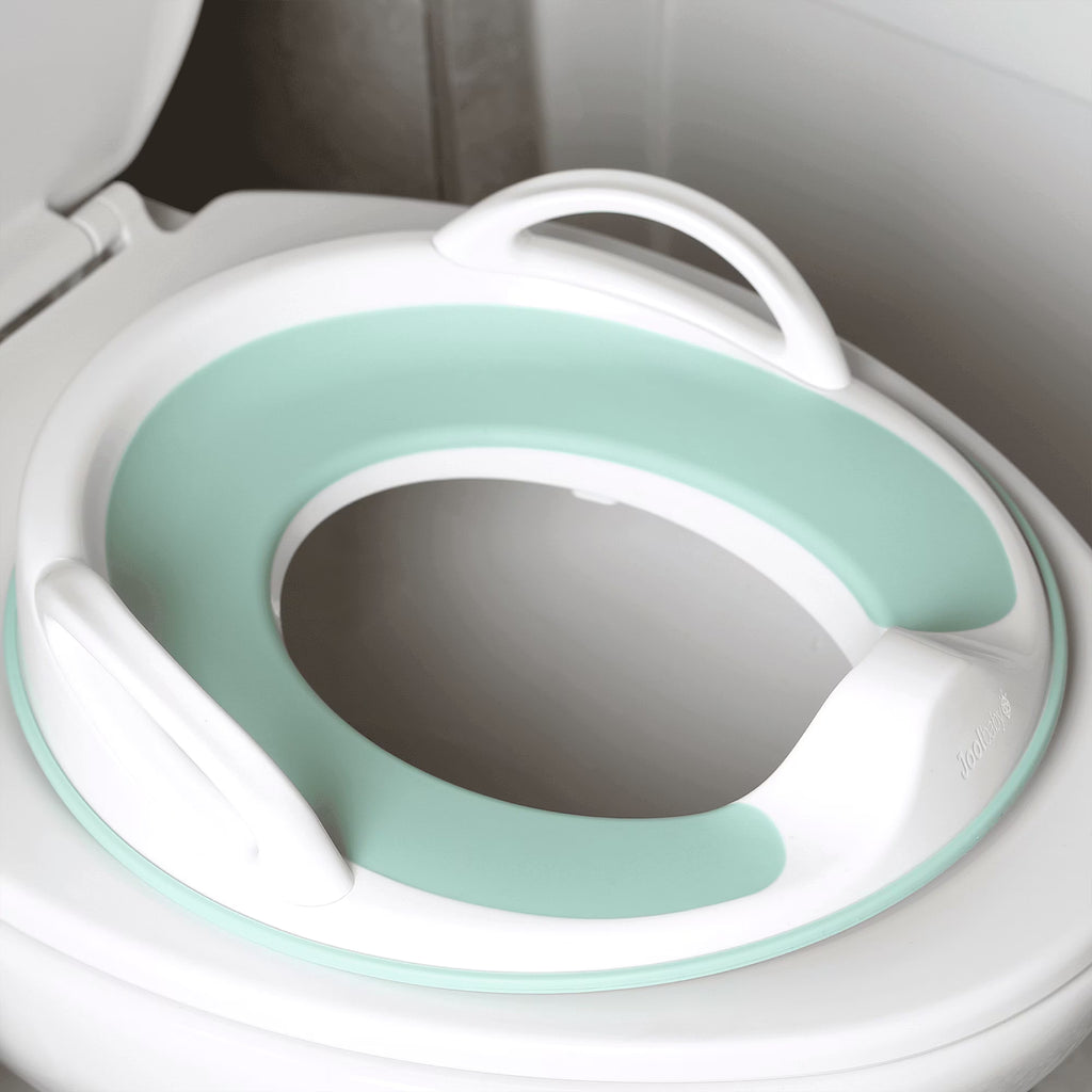 Potty Training Seat with Handles, Unisex, Fits Most Toilets, Non-Slip with Splash Guard