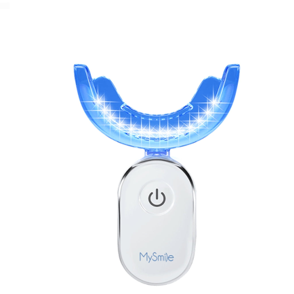 28-LED Powerful Teeth Whitening Light Tray with 4Ml Sample Teeth Whitening Gel, IPX7 Waterproof Rechargeable Tooth Whitener Accelerator