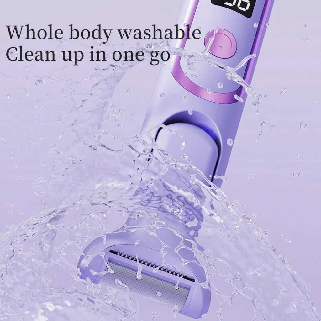 5-In-1 Electric Razor & Shaver for Women, Painless Hair Remover & Epilator with LED Display, Rechargeable Cordless Bikini Hair Trimmer for Face, Legs, Underarms, Eyebrows & Body