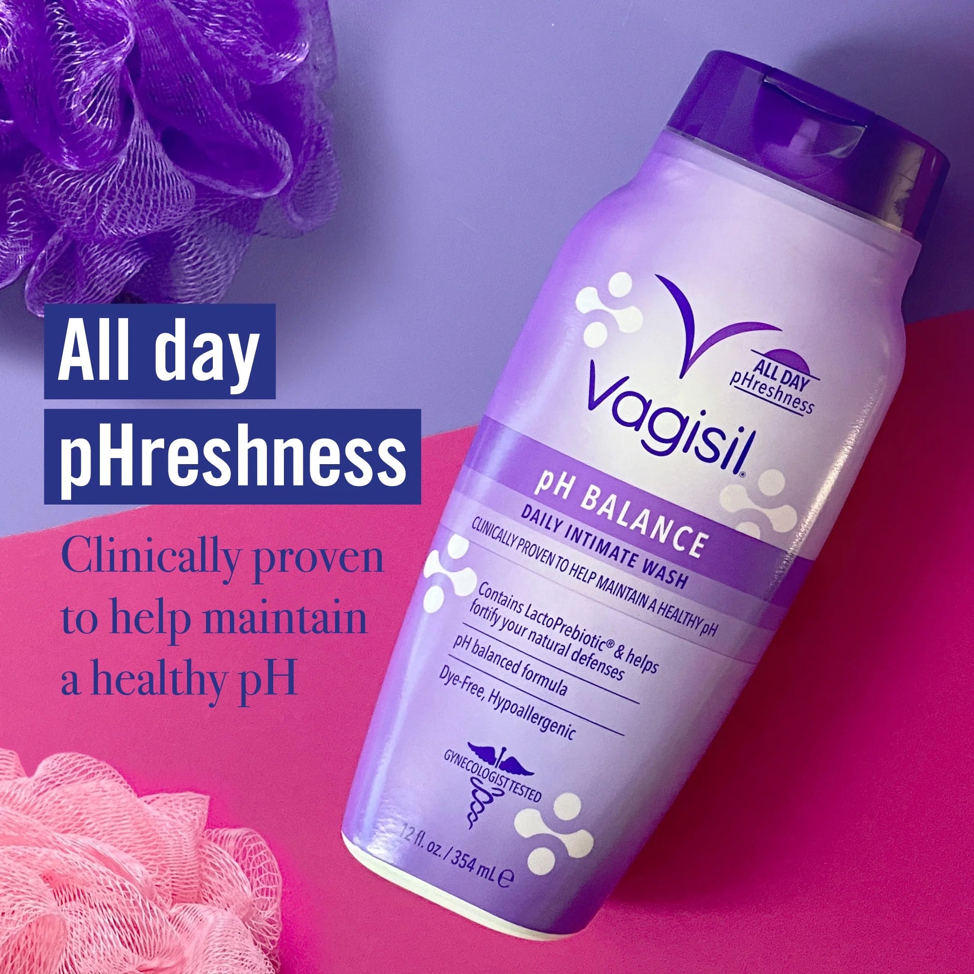 Feminine Wash for Intimate Area Hygiene, Ph Balance, Gynecologist Tested, Hypoallergenic, 12 Oz,