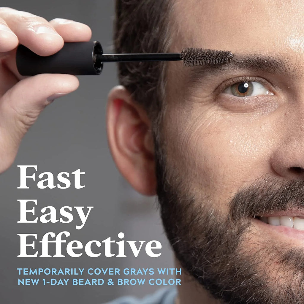 1-Day Beard & Brow Color, Temporary Dye for Beard and Eyebrows, up to 30 Applications, Black