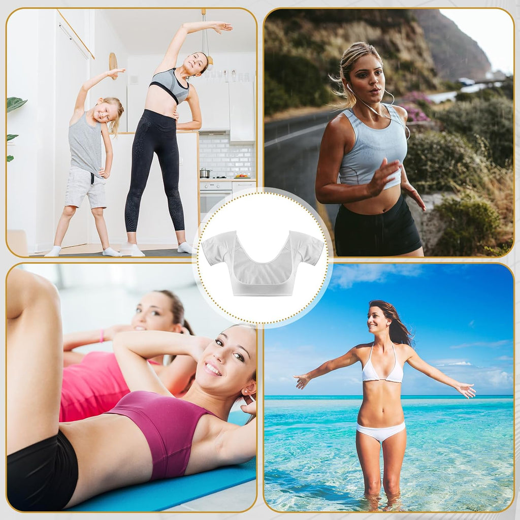 3-Pack Women’s Underarm Sweat-Proof Vest – Reusable Armpit Sweat Pads for All-Day Dry Comfort