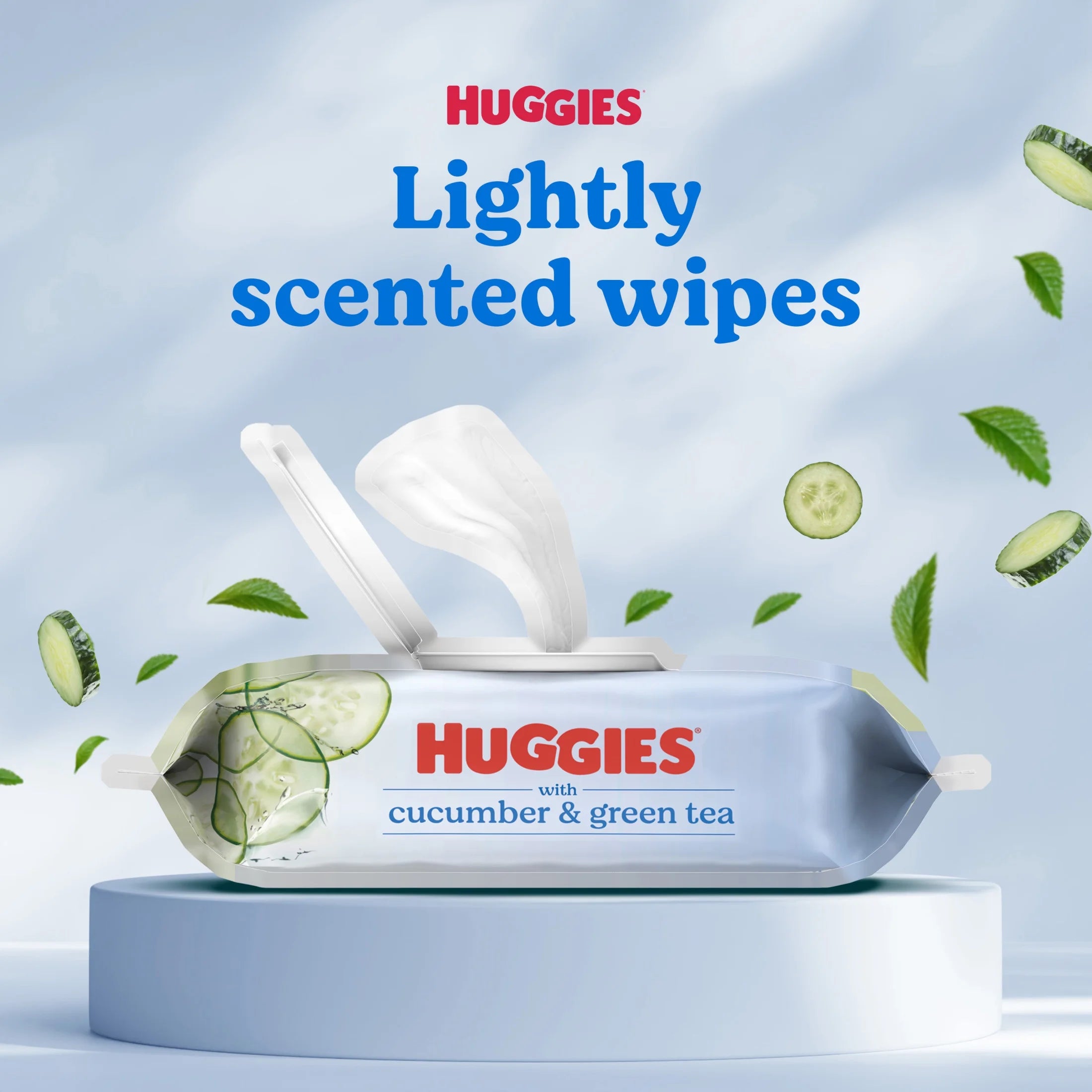 Scented Wipes with Cucumber & Green Tea, 1 Flip-Top Packs (56 Total Wipes)