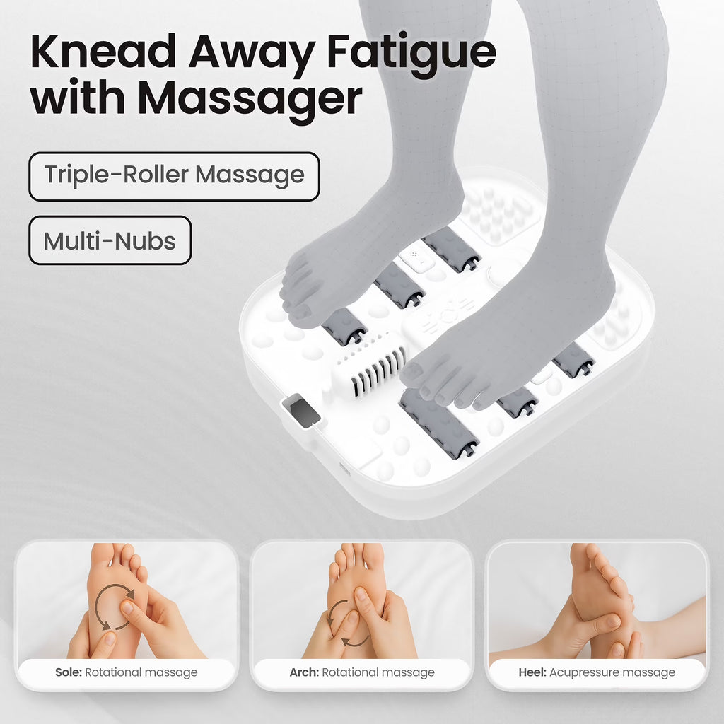 Collapsible Foot Spa with Massager and Heat, Foot Spa Massager with Bubble Heat, Gray