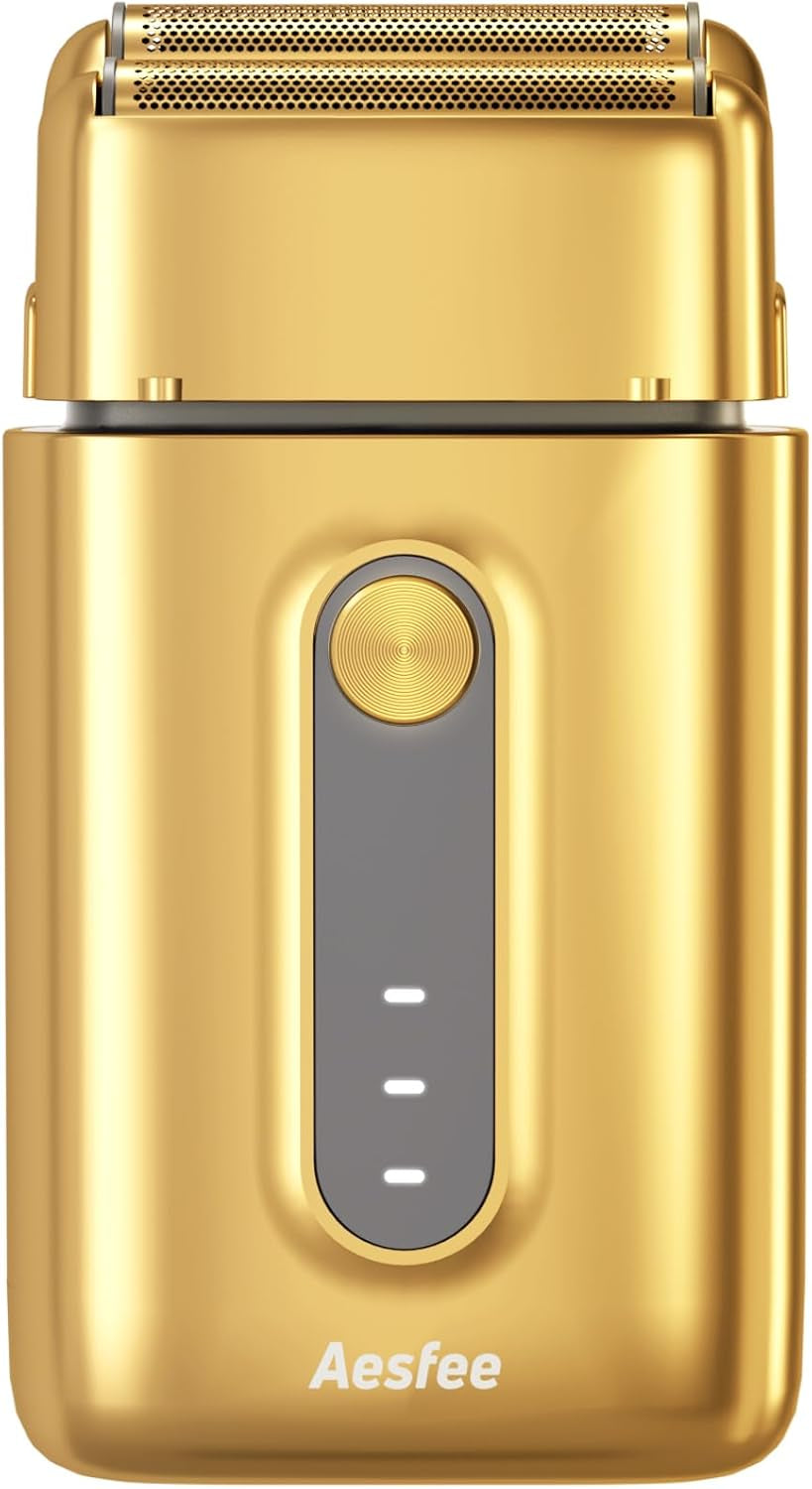 Electric Foil Shavers for Men Barbers - Dual Foils Shaver for Bald Head, Fades - Precise Face Razors for Clean Beard Stubble Shaving Type-C Rechargeable (Foil-Shaver)