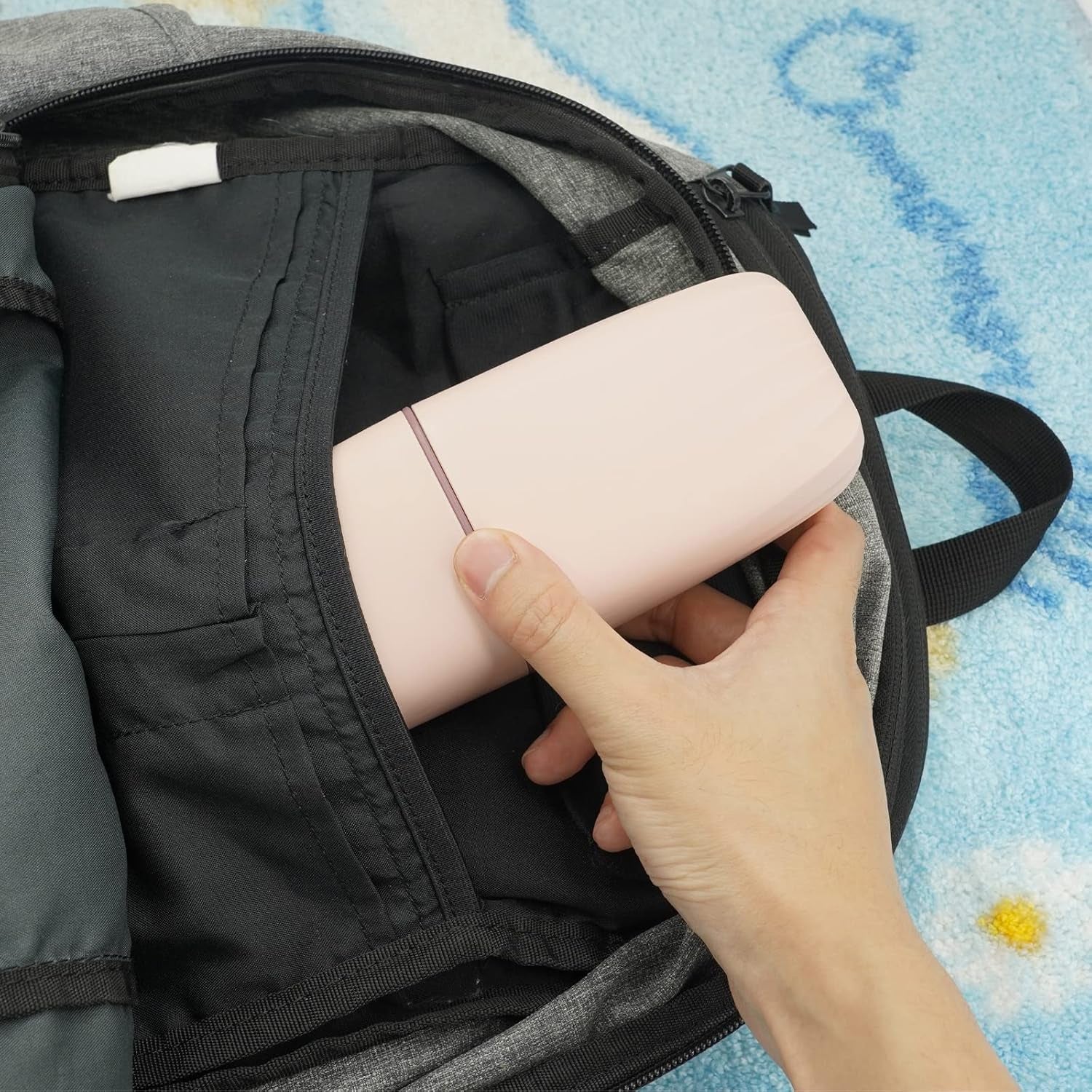 Toothbrush Cup Toothbrush Holder with Cover Travel Boothbrush Holder Portable Toothbrush Case and Carrier for Bathroom School Business Trip (Pink)