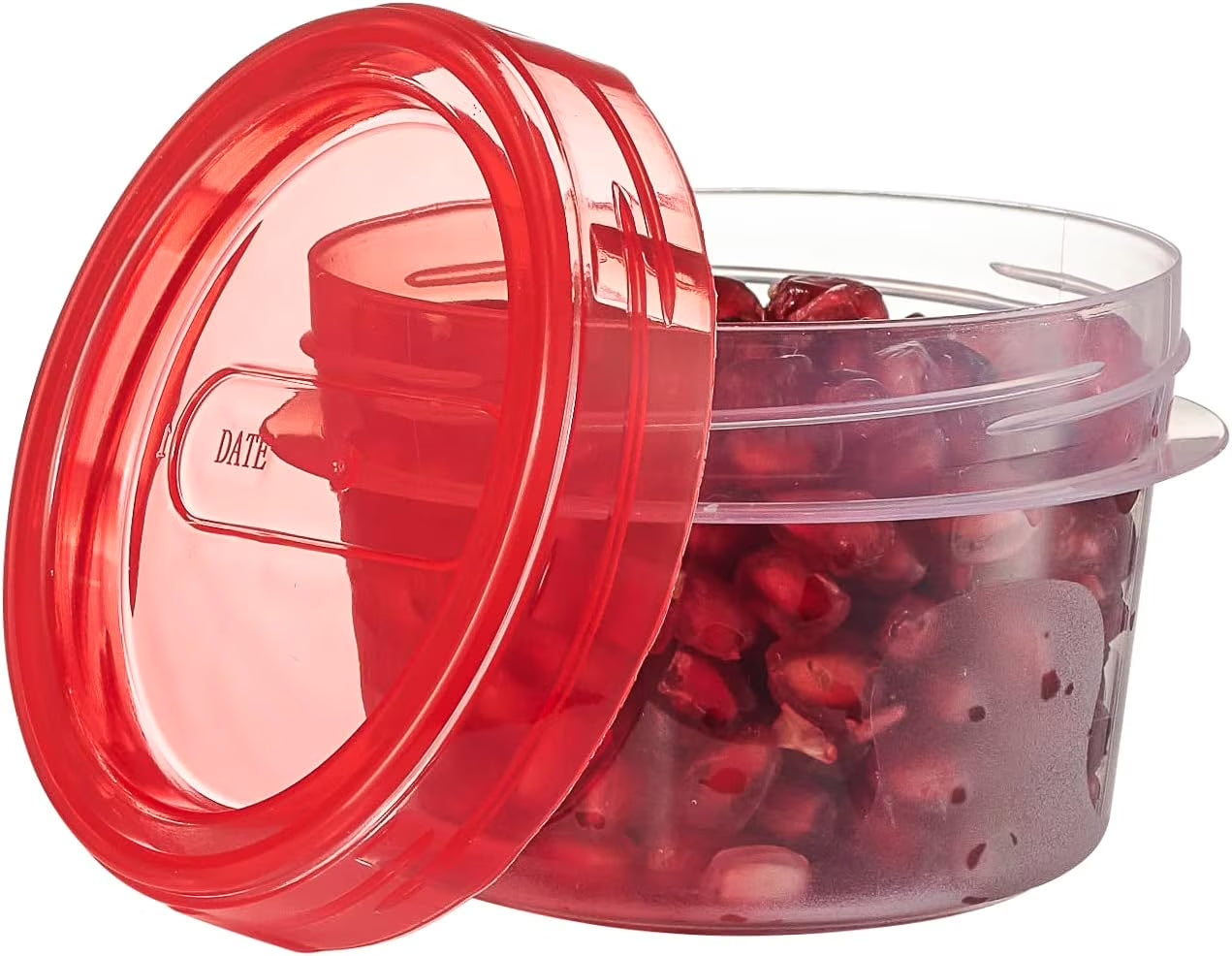 4 Oz Twist Cap Meal Prep Containers Reusable Food Storage Containers with Lids, 6-Pack