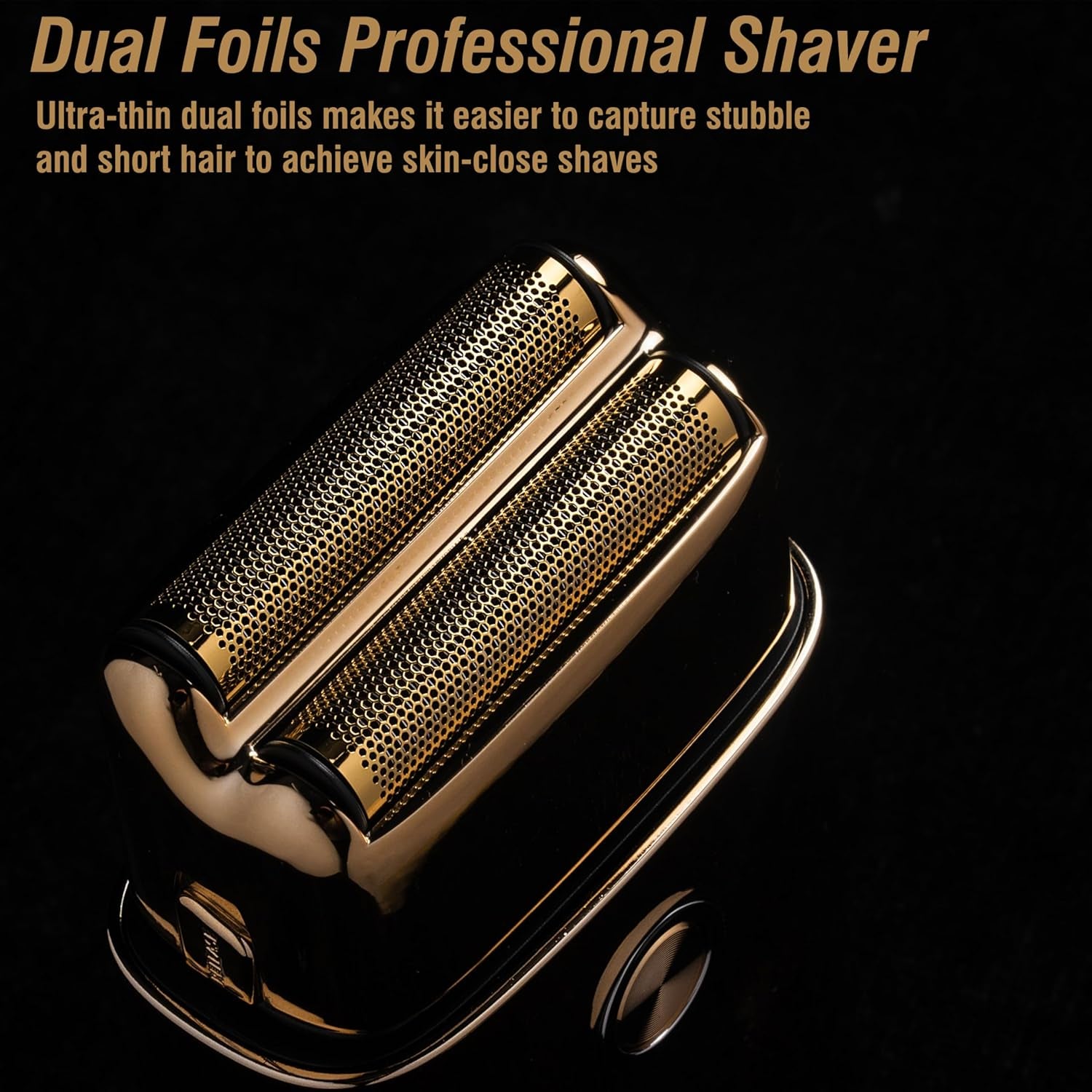 Electric Foil Shavers for Men Barbers - Dual Foils Shaver for Bald Head, Fades - Precise Face Razors for Clean Beard Stubble Shaving Type-C Rechargeable (Foil-Shaver)