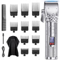 Hair Clippers, 7000 RPM Beard Trimmer for Men, Rechargeable Cordless Electric Razor Shaver, All in One Men'S Grooming Kit with LED Display & 10 Guide Combs, Gifts for Husband Father Boyfriend