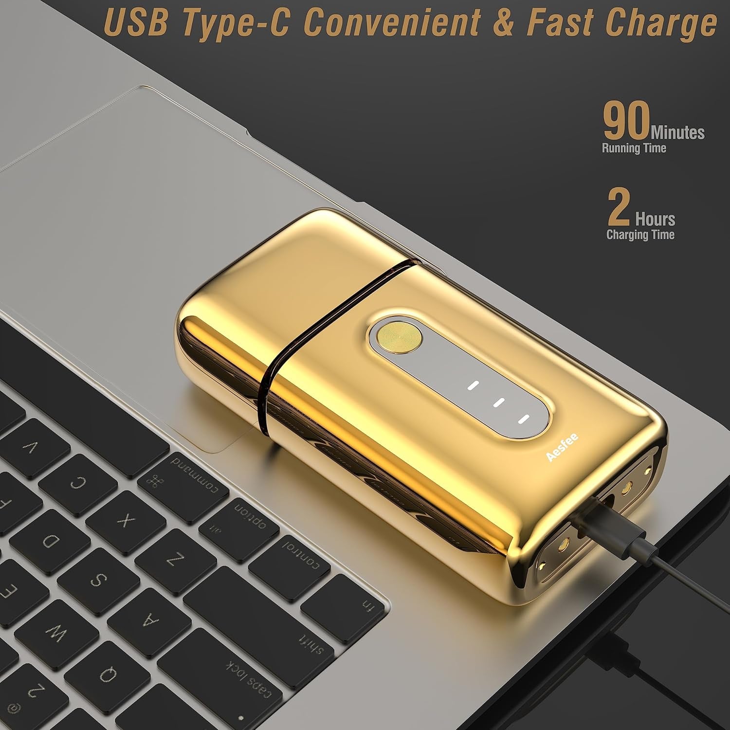 Electric Foil Shavers for Men Barbers - Dual Foils Shaver for Bald Head, Fades - Precise Face Razors for Clean Beard Stubble Shaving Type-C Rechargeable (Foil-Shaver)