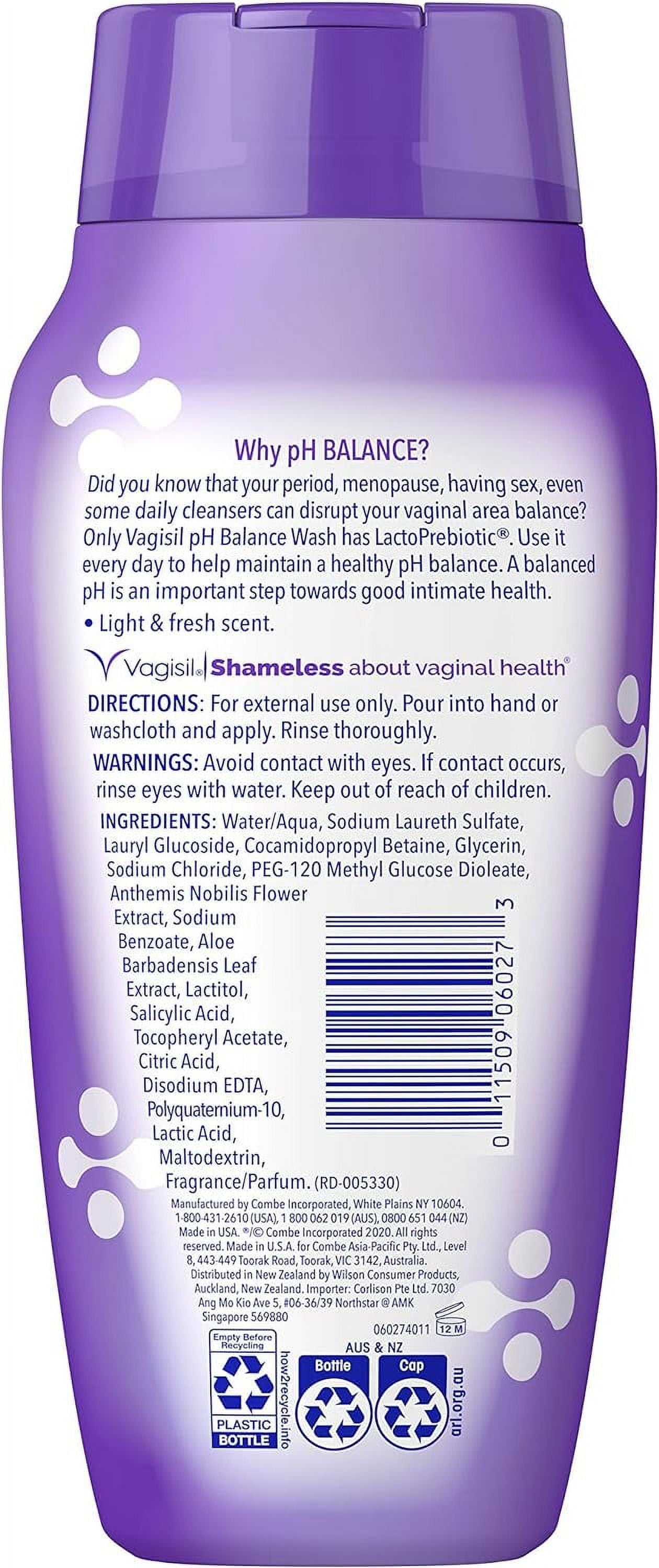 Feminine Wash for Intimate Area Hygiene, Ph Balance, Gynecologist Tested, Hypoallergenic, 12 Oz,