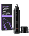 Nose & Ear Hair Trimmer for Men, 10,000 RPM Electric Trimmer with Vacuum Suction, IPX7 Waterproof, USB-C Fast Charging, Magnetic Blade, Painless & Easy Cleaning