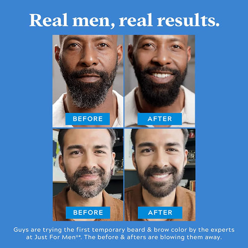 1-Day Beard & Brow Color, Temporary Dye for Beard and Eyebrows, up to 30 Applications, Black